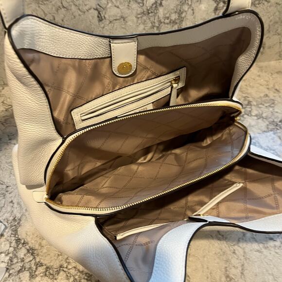 Michael Kors Rosemary Hobo Shoulder Bag, White - Picture 6 of 9